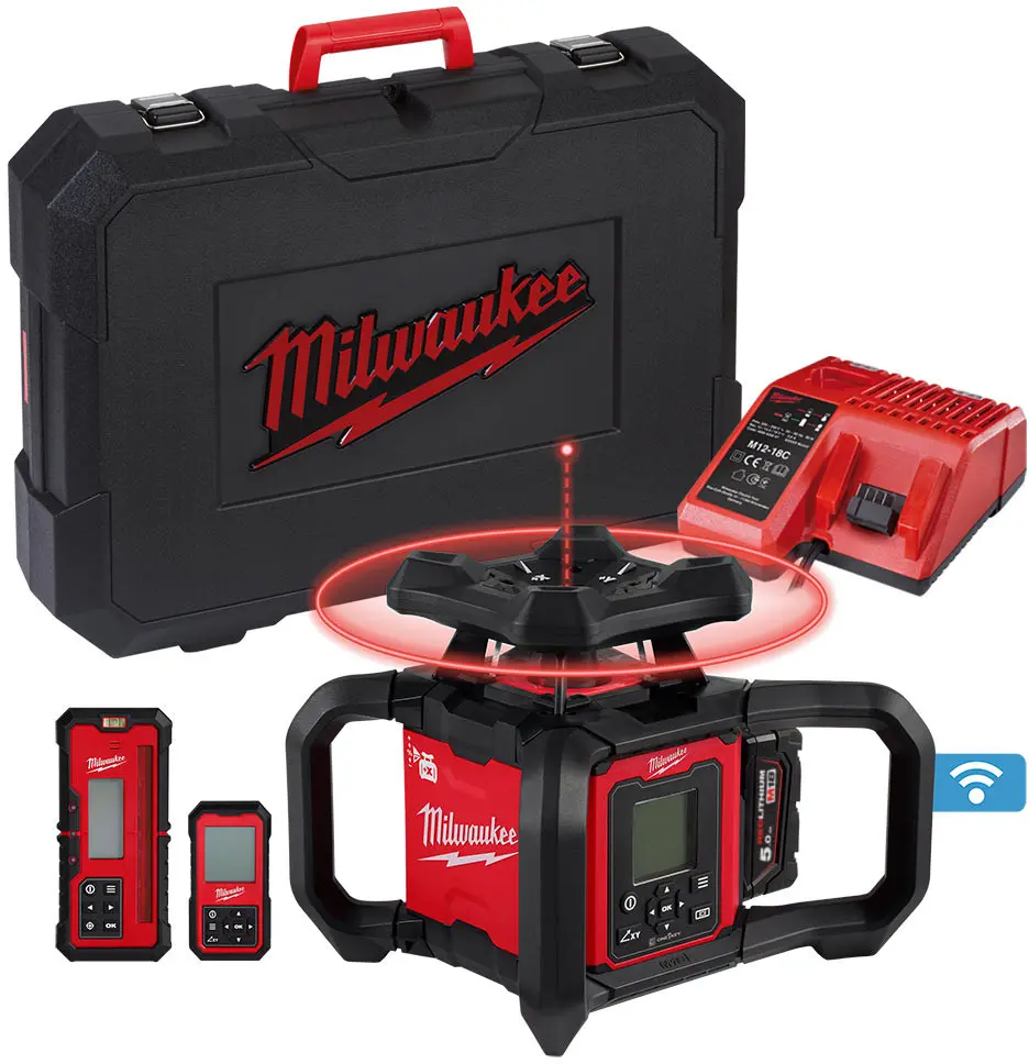 MILWAUKEE LASER ROTATIVO M18 1200M RLOHV1200-501C (1x5Ah)