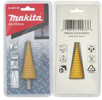 MAKITA BROCA ESCALONADA 4-32 HSS-TIN D-40135