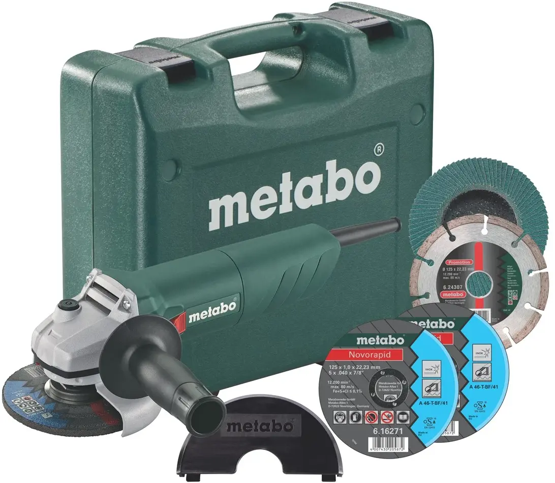 METABO REBARBADORA ANGULAR W 750-125 SET (601231900)
