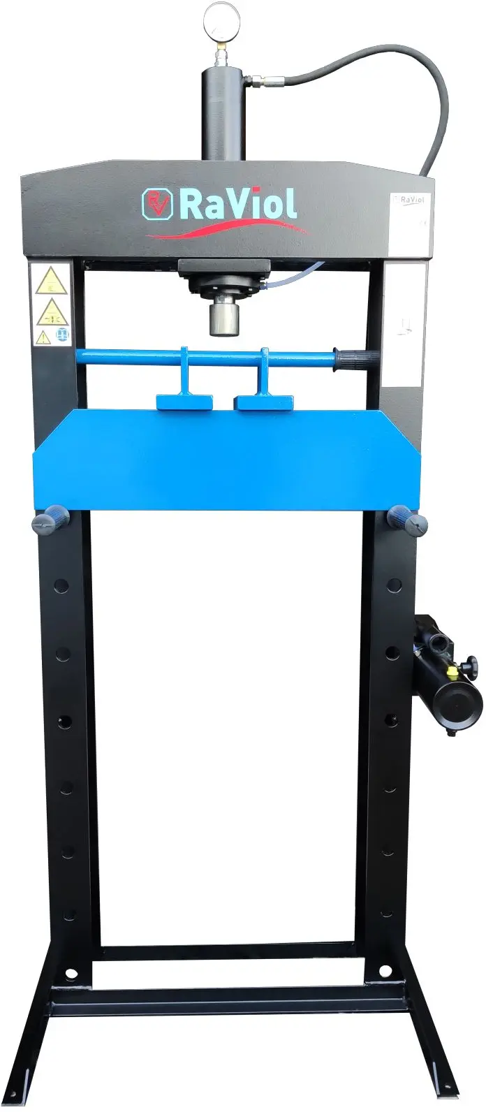 RAVIOL PRENSA HIDRAULICA BANCADA BOMBA MANUAL 1 VEL. 25 TON
