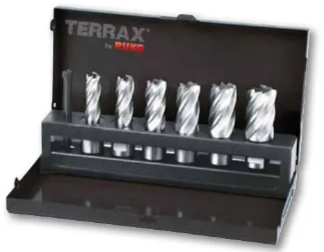 TERRAX JOGO FRESAS ELETROMAGNETICA 7 PEÇAS