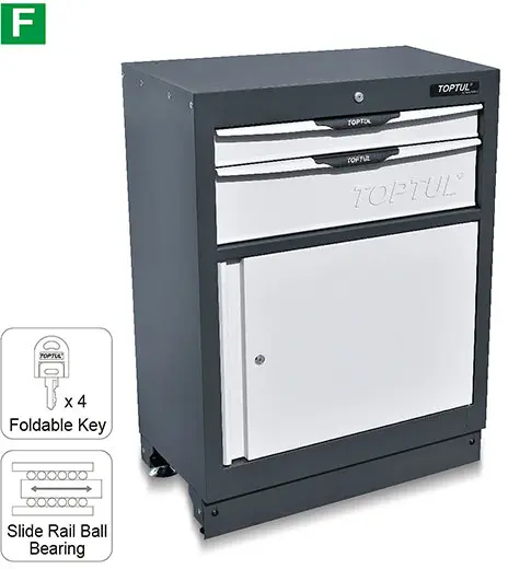 TOPTUL TBCI0203 MODULO 2 GAVETAS + 1 PORTA 689X500X95