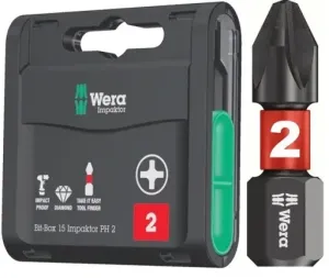 WERA BIT-BOX IMPACTOR PH2-25MM, CONJUNTO 15PÇS