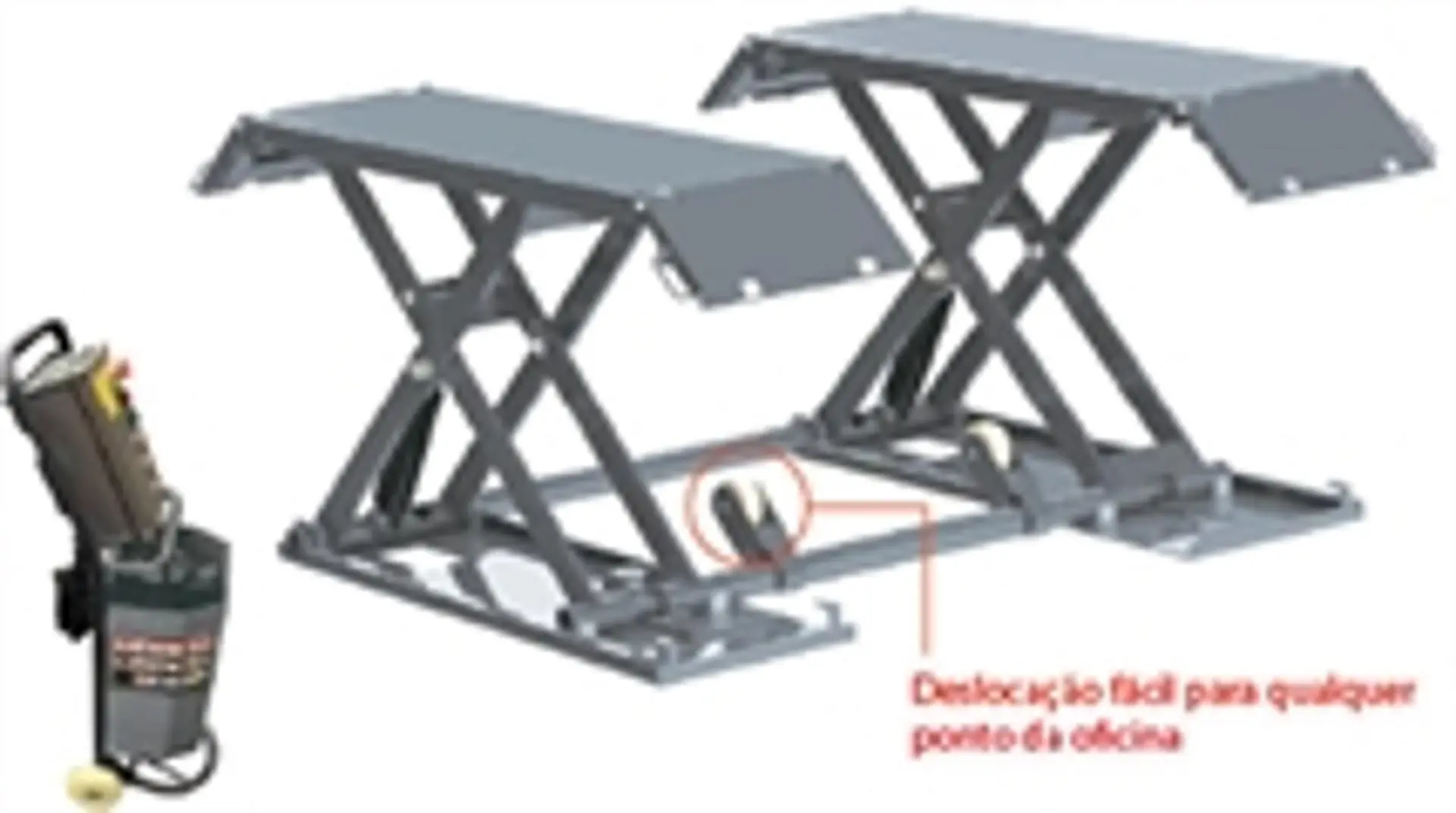 POWERED ELEVADOR TESOURA MOVEL 230V 3TON PSL3M