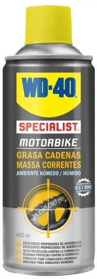 WD-40 SPRAY LIMPA CORRENTES P/ MOTO 34138 400ML