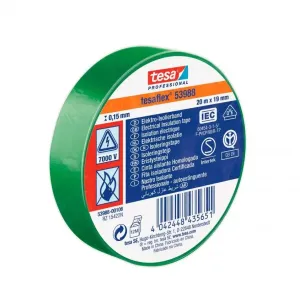 FITA ADESIVA ISOLADORA VERDE 53988 20MMX19MM TESA