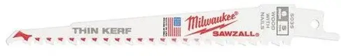 MILWAUKEE 5 LÂMINAS SERRA SABRE MADEIRA COM PREGOS