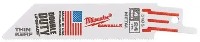 MILWAUKEE 5 LÂMINAS SERRA SABRE METAL