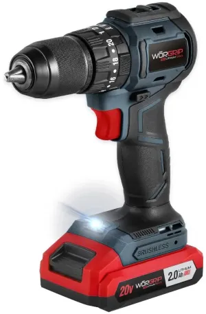BERBEQUIM APARAFUSADORA 20V COM 1 BATERIA 2.0AH 48387 WORGRP