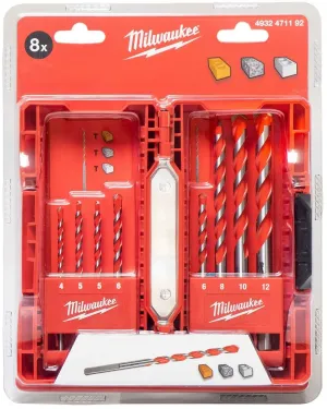 MILWAUKEE ESTOJO P/BROCAS MULTIMATERIAL 8 UN