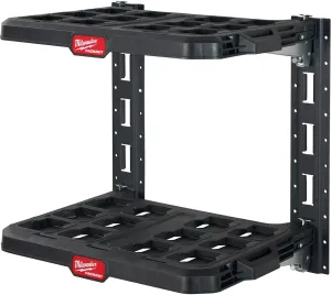 MILWAUKEE KIT RACK DE MONTAGEM 2 PRATELEIRAS PACKOUT+E-TRACK