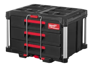 MILWAUKEE CAIXA ORGANIZADORA PACKOUT™ DE 3 GAVETAS