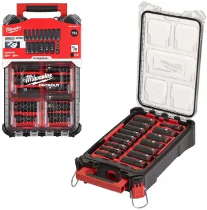 MILWAUKEE KIT 16 CHAVES IMPACTO 1/2" PACKOUT