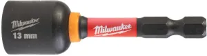 MILWAUKEE CHAVE DE CAIXA C/HASTE 1/4" SHOCKWAVE 13MM
