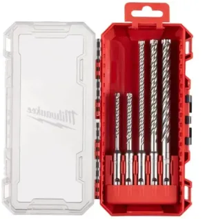 MILWAUKEE CONJUNTO DE 5 PÇS BROCAS SDS-PLUS MX4