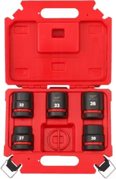 MILWAUKEE CONJUNTO CHAVES CURTAS SHOCKWAVE 3/4" 5PÇS