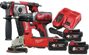 MILWAUKEE KIT PARA CANALIZAÇÃO M18 (2x4Ah+5Ah)