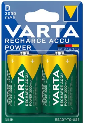 PILHAS VARTA RECARREGÁVEL 56720 D 1,2V 3000 MAH