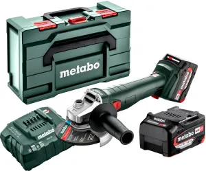 METABO REBARBADORA W 18 L 9-125 QUICK (2x5,2Ah)