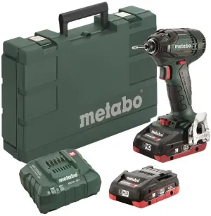 METABO APARAFUSADORA PERCUSSÃO SSD 18 LTX 200 BL (2X4Ah)