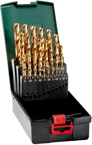 METABO ESTOJO DE BROCAS HSS-TIN, 25 PEÇAS (627191000)