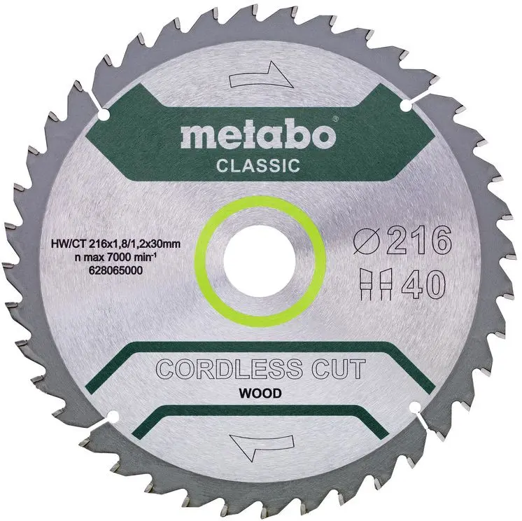 METABO LÂMINA DE SERRA CIRCULAR HW/CT