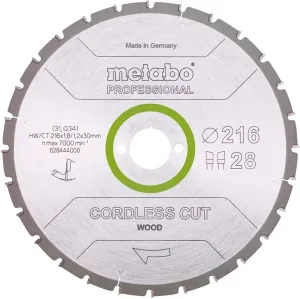 METABO DISCO P/MAD "CORDLESS CUT WOOD PRO"