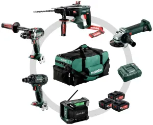 METABO COMBO SET 5.2 CONSTRUÇÃO 18V (3x4Ah)