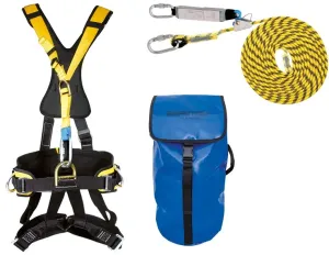 KIT VERTICAL COM ARNÊS, CORDA DE 20 M