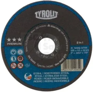 TYROLIT DISCO CORTE 2/1 PREMIUM