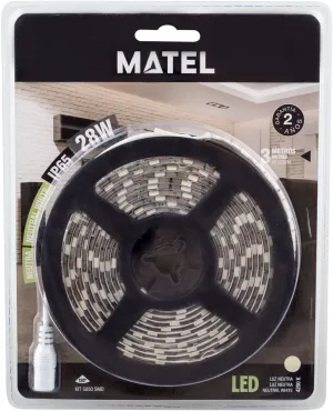 TIRA DE LED C/ADESIVO 3 MTS 28 WATTS/1200 LUMENS LUZ NEUTRA