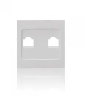 ASLO CENTRO 2 SAÍDAS PARA TOMADA RJ45 BRANCO