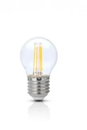 LAMPADA LED FILAMENTO ESFERICA LUSTRE E27 4W