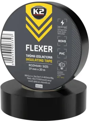 FITA ISOLADORA PVC FLEXÍVEL 19MMX20MT FLEXER K2