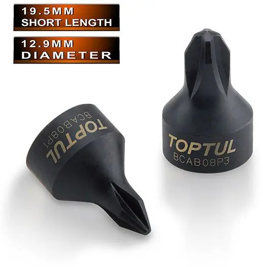 TOPTUL CHAVES DE CAIXA BITS PHILLIPS (ONE-PIECE) PH
