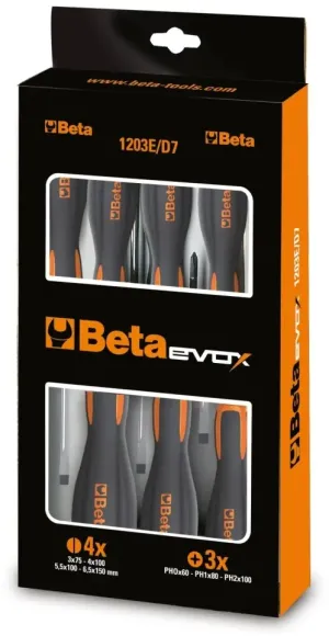 BETA JOGO DE 5 CHAVES DE FENDA EVOX 1203E/D5