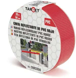 IPT CINTA REFLETORA PVC 33METROS X 50 MM VERMELHA