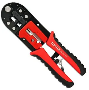 TOPTUL ALICATE CRAVAR FICHAS RJ 200 MM DKAC2420