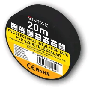 FITA ISOLADORA PRETA 19MM X 20M ENTAC