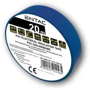 FITA ISOLADORA AZUL 19MM X 20M ENTAC
