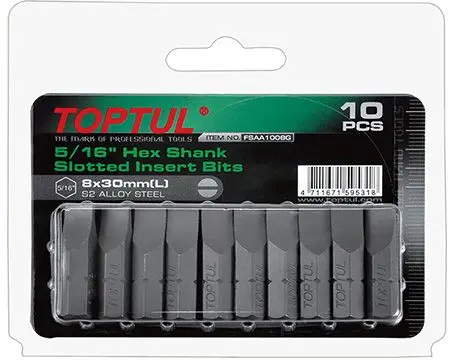 TOPTUL 10 BITS FENDA 5/16" FSAA