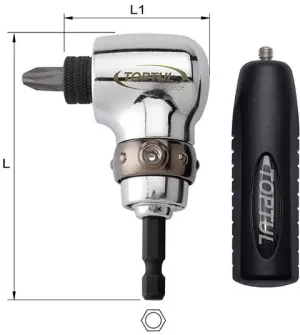 TOPTUL ADAPTADOR ANGULAR 90º 1/4" FTGC0808