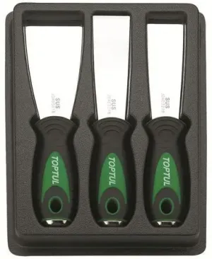 TOPTUL JGAT0302 JOGO RASPADORES AÇO INOX REFORÇADO