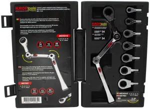 JOGO CHAVES LUNETA ROQUETE MULTI-ÂNGULOS 9CS KROFTOOLS