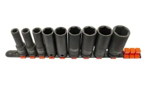 KROFTOOLS REGUA 09 CHAVES CAIXA IMPACTO 1/2" LONGA
