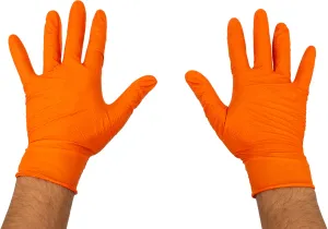KROFTOOLS LUVAS DE NITRILO LARANJA DIAMOND 7.0ML 100 PÇAS