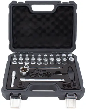 KROFTOOLS 7007 JOGO MASTER 33PCS PARA BUJÕES ÓLEO
