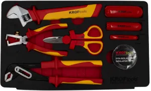 KROFTOOLS MÓDULO ALICATES/FITA/CHAVE INGLESA ISOLADA 8PCS