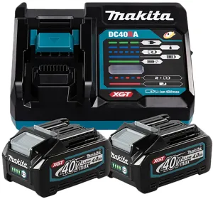MAKITA KIT FONTE DE ALIMENTAÇÃO 40V XGT (2x4Ah)