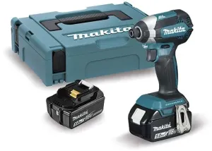 MAKITA APARAFUSADORA DE IMPACTO 1/4" 18V DTD153RTJ (2x5Ah)